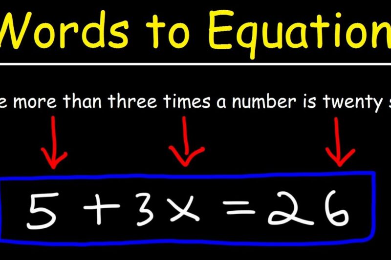 Translating Words To Algebraic Expressions Explained!