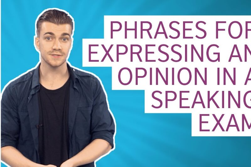 Phrases for expressing an opinion