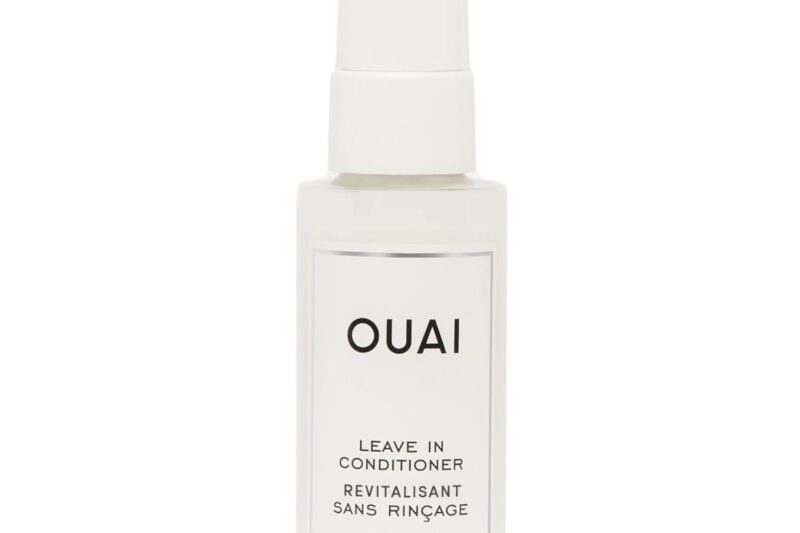 OUAI Leave In Conditioner & Heat Protectant Spray – Prime Hair for Style, Smooth Flyaways, Add Shine and Use as Detangling Spray – No Parabens, Sulfates or Phthalates (1.5 oz)