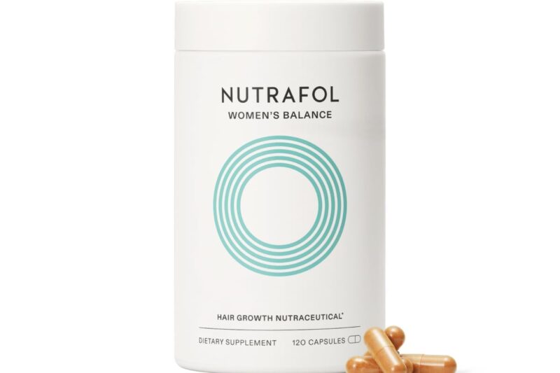 Nutrafol Women’s Balance Hair Growth Supplements, Ages 45 and Up, Clinically Proven for Visibly Thicker Hair and Scalp Coverage, Dermatologist Recommended – 1 Month Supply