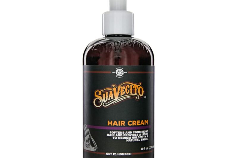 Suavecito Hair Cream Pump Bottle Medium Shine All Day Light Hold (8 oz)