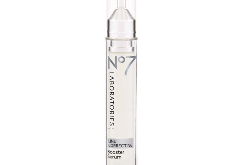 No7 Laboratories Line Correcting Booster Serum – Potent Collagen Peptide Serum for Fine Lines and Wrinkles – Moisturizing Formula for All Aging Skin Types (15 ml)