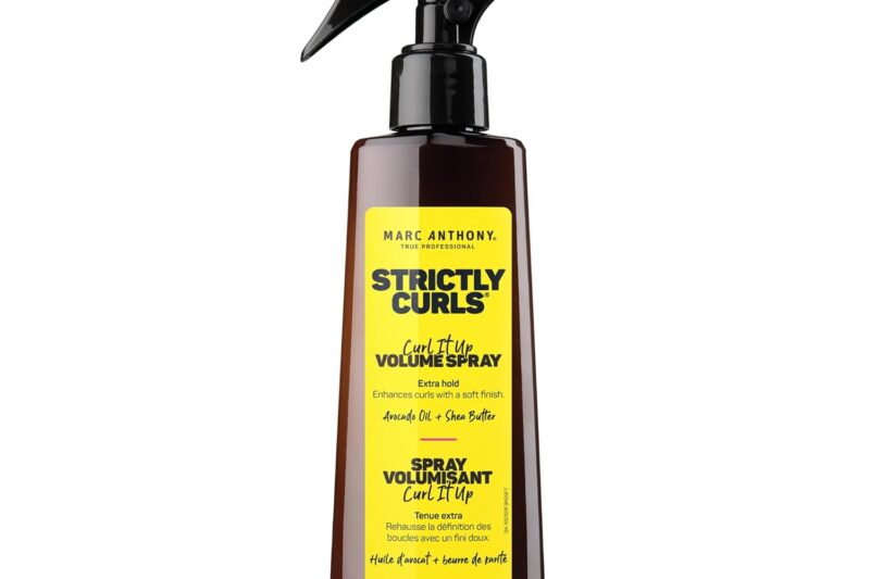 Marc Anthony Curl It Up Volume Boost Spray, Extra Hold, Strictly Curls – Avocado Oil & Shea Butter Enhances with a Soft Finish Paraben-Free, Sulfate-Free, Phthalate-Free