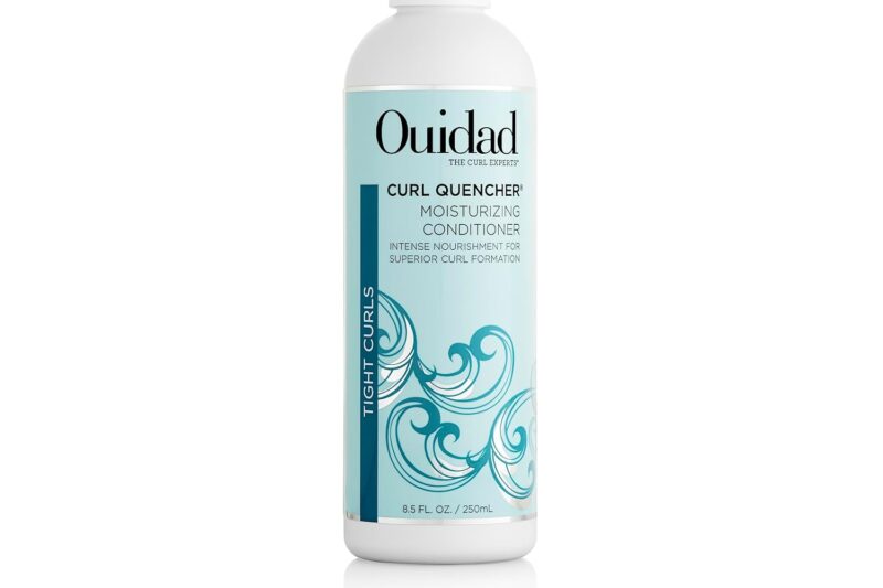 Ouidad Curl Quencher Moisturizing Conditioner, Curl Defining Hair Conditioner for Soft, Nourished & Hydrated Curls, Helps Repair Damage, Creamy Detangling Conditioner, For Tight Curls