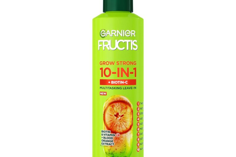 Garnier Fructis Grow Strong Thickening 10-in-1 Spray, Biotin-C, 8.1 Fl Oz, 1 Count (Packaging May Vary)
