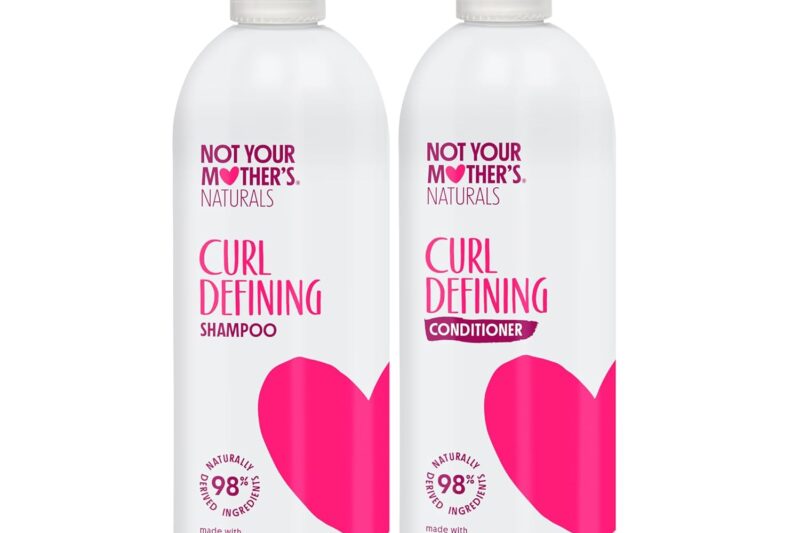 Not Your Mother’s Naturals Curl Defining Shampoo and Conditioner (2 Pack) – 98% Naturally Derived Ingredients – All Hair Types – Gardenia Mango Butter