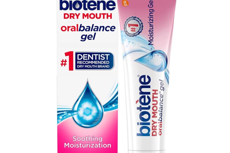 biotène Oral Balance Moisturizing Gel, Alcohol Free Gel and Dry Mouth Gel, Flavor Free, 1.5 Oz